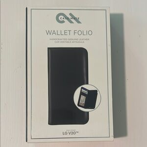 Case-Mate Black Wallet Folio for LG V20